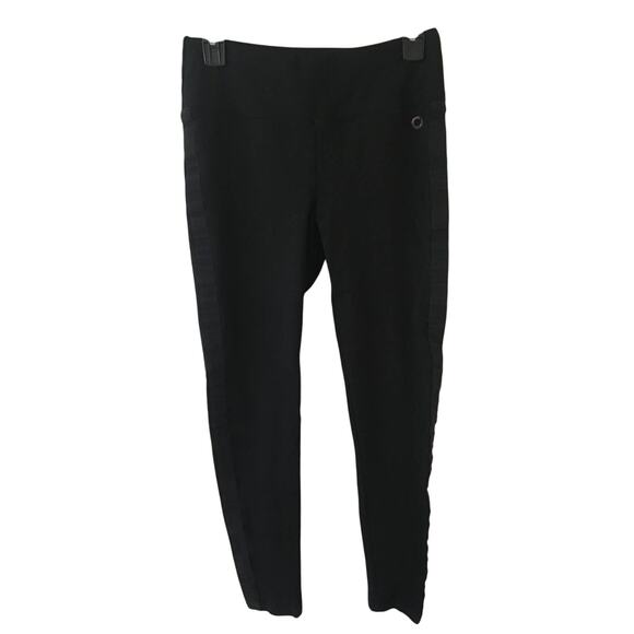 Calvin Klein Performance Stretch Size Small Tuxedo Stripe Pull On Skinny Pants - Picture 1 of 4